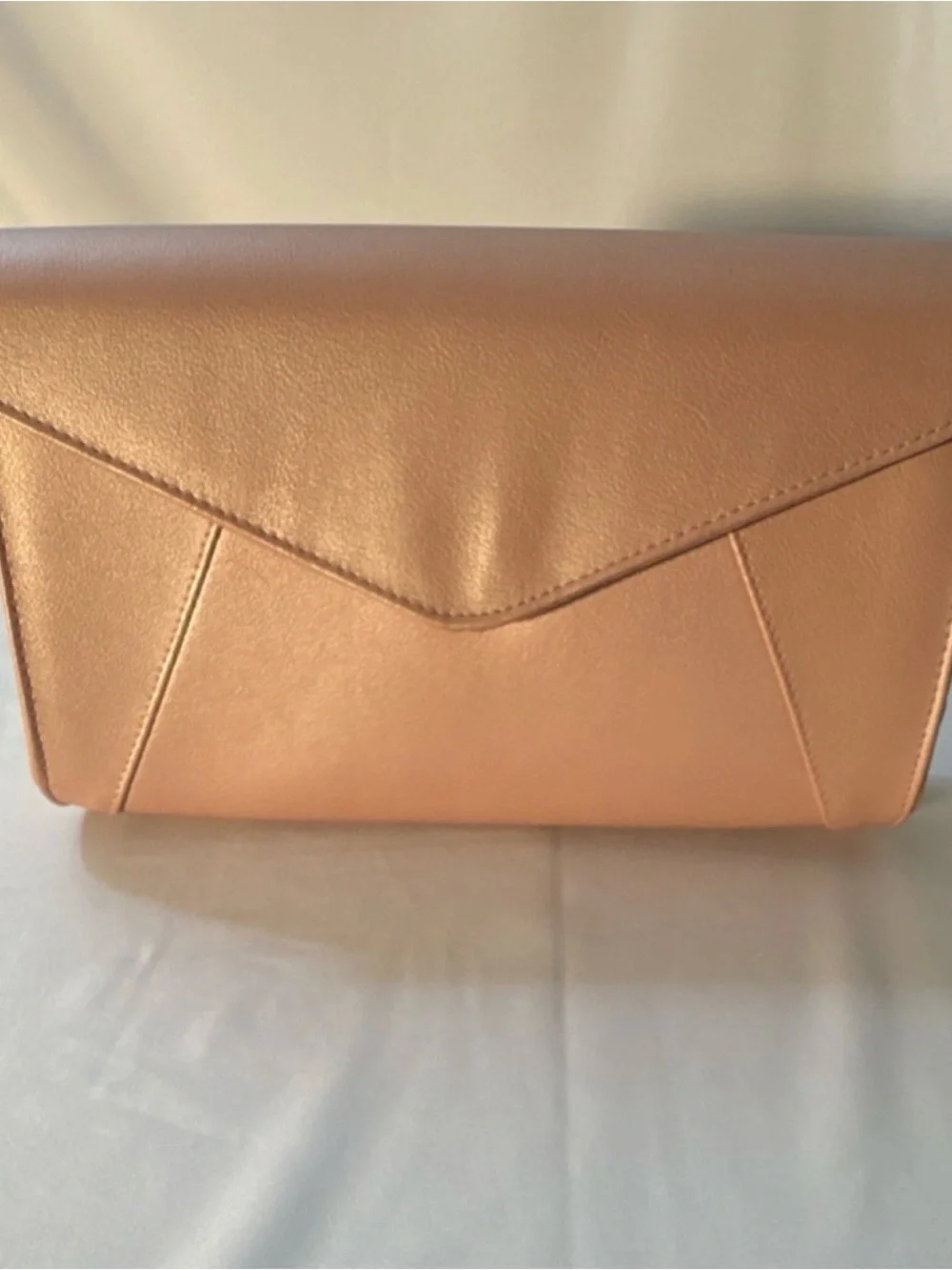 Structured Envelope Clutch in pink